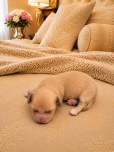 Creme of the Crop Miniature Cream Dachshund Puppy For Sale - Toast 1